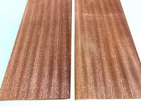 Sapele veneer (flat-cut) - 2 pcs, 6" x 84"